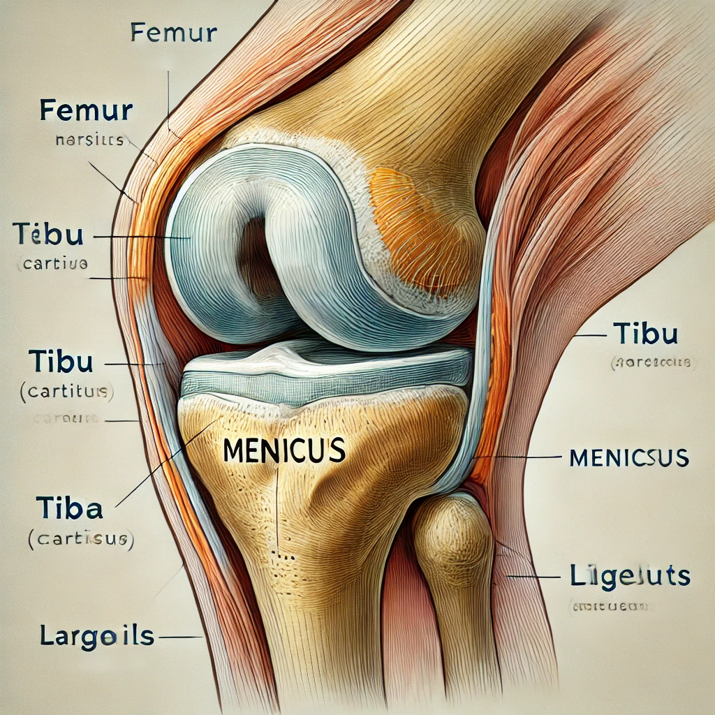 반월상연골을 나타내는 사진