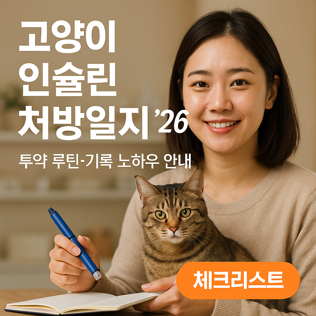 고양이 인슐린 처방일지 ’26 | 투약 루틴·기록 노하우 안내