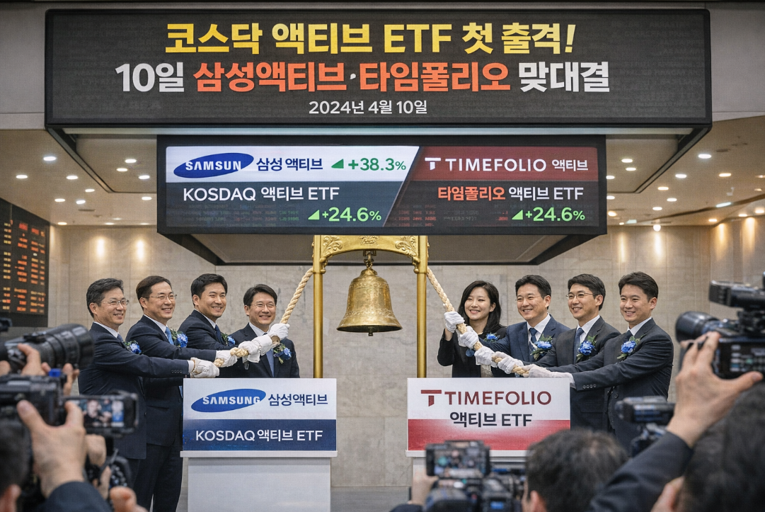 코스닥 액티브 ETF 대격돌, 삼성 vs 타임폴리오 승자는?