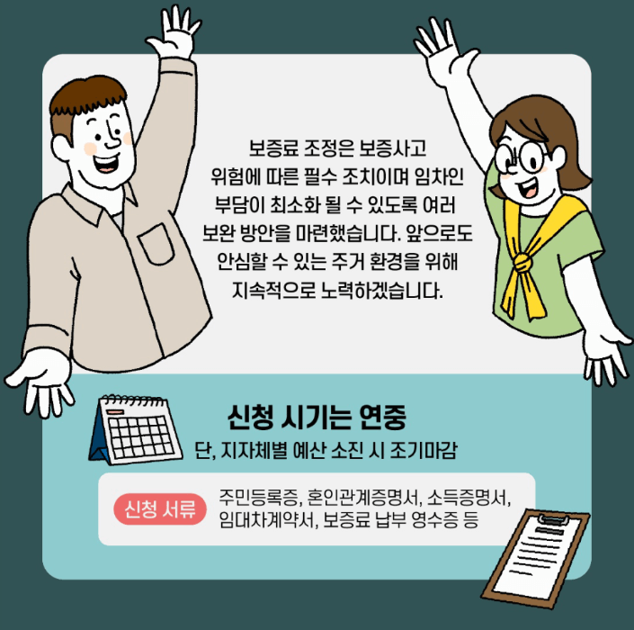 전세보증금반환보증 지원금 신청 방법