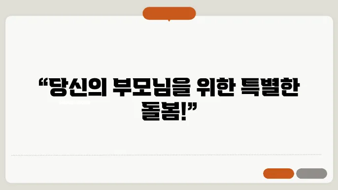 노인 맞춤돌봄서비스