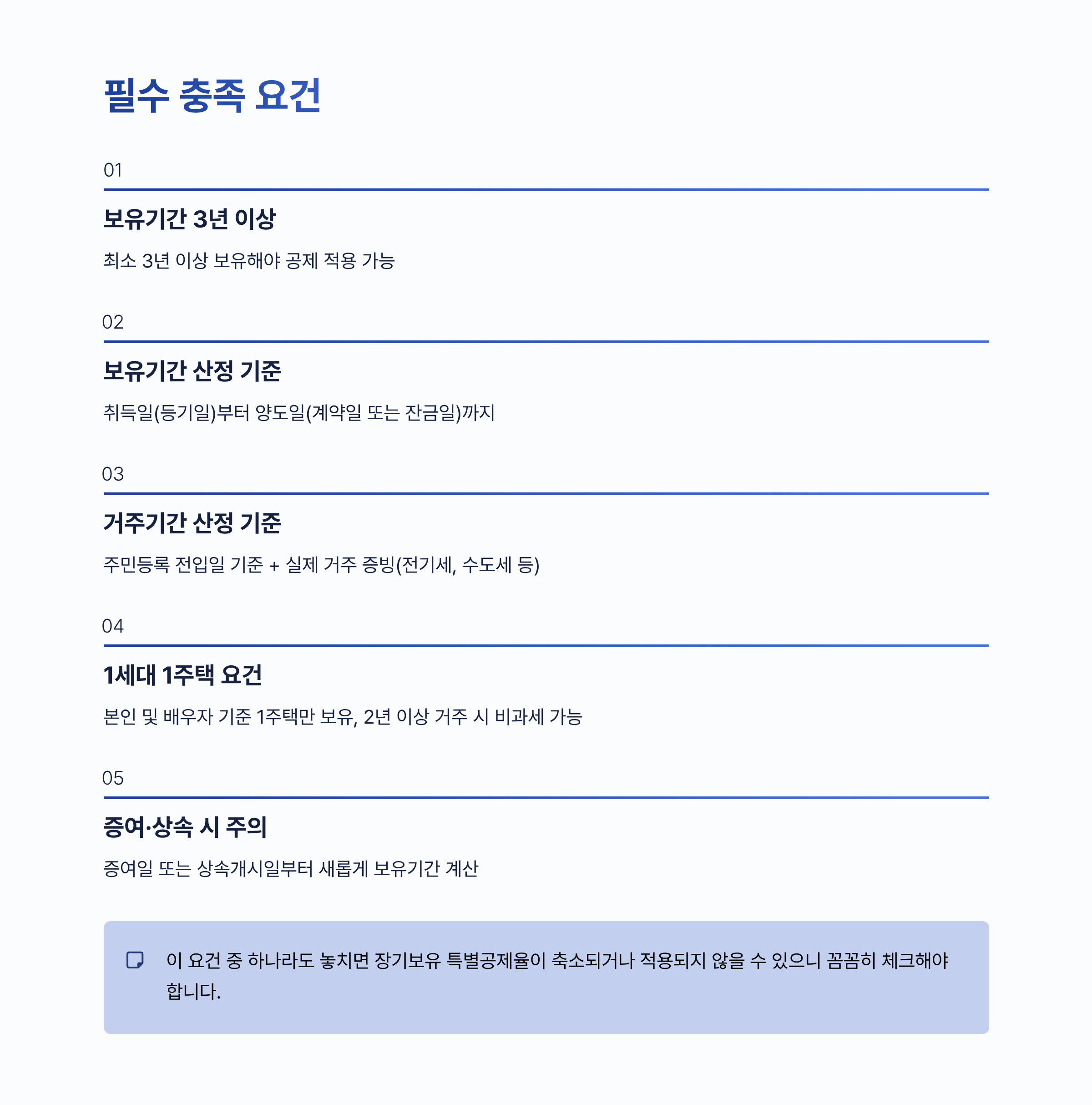 장기보유 특별공제율 알아보기