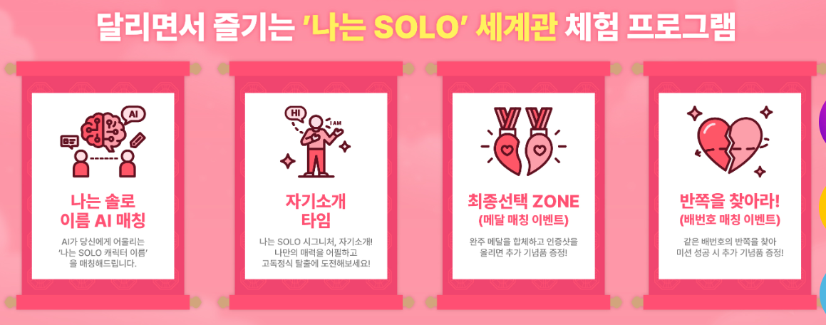 나는 솔로런 마라톤 신청