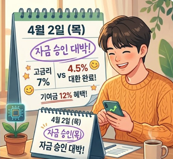 소상공인 정책자금 승인 후 안심하고 사업에 전념하는 사장님의 모습