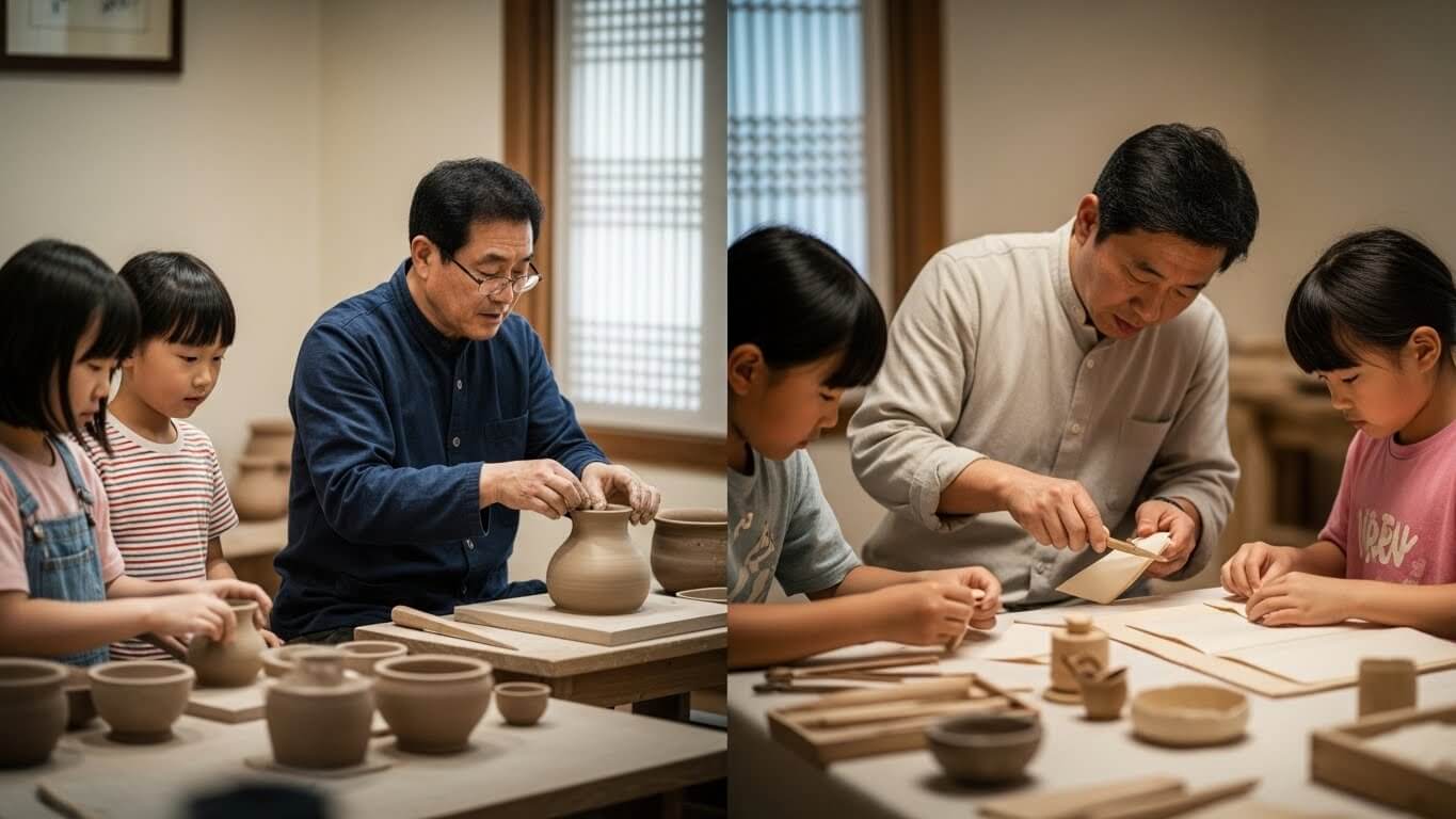 무형문화재 체험 관련 사진