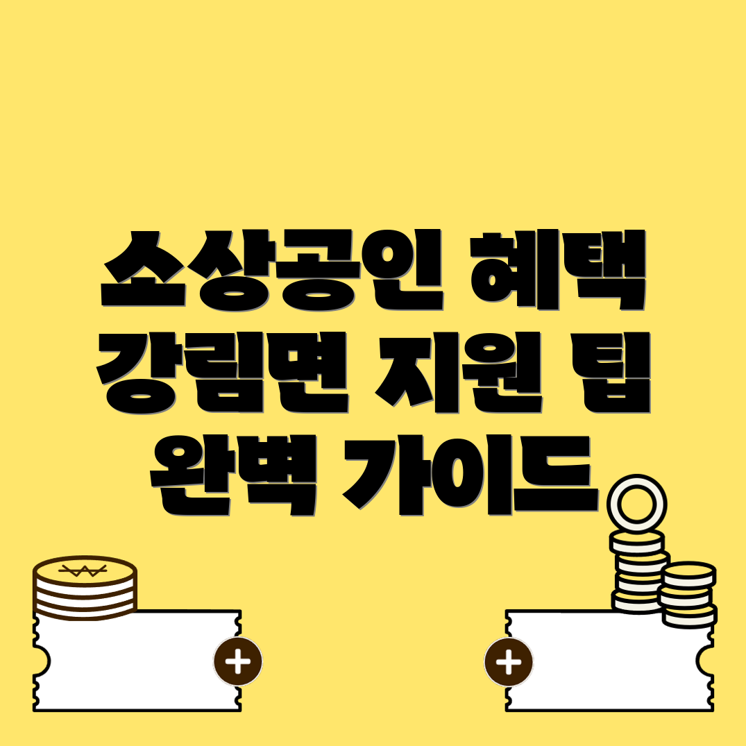횡성군 소상공인 지원사업