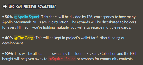 무니멀즈-로열티-분배