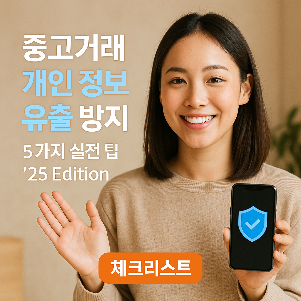 중고거래 개인 정보 유출 방지 | 5가지 실전 팁 ’25 Edition 체크리스트