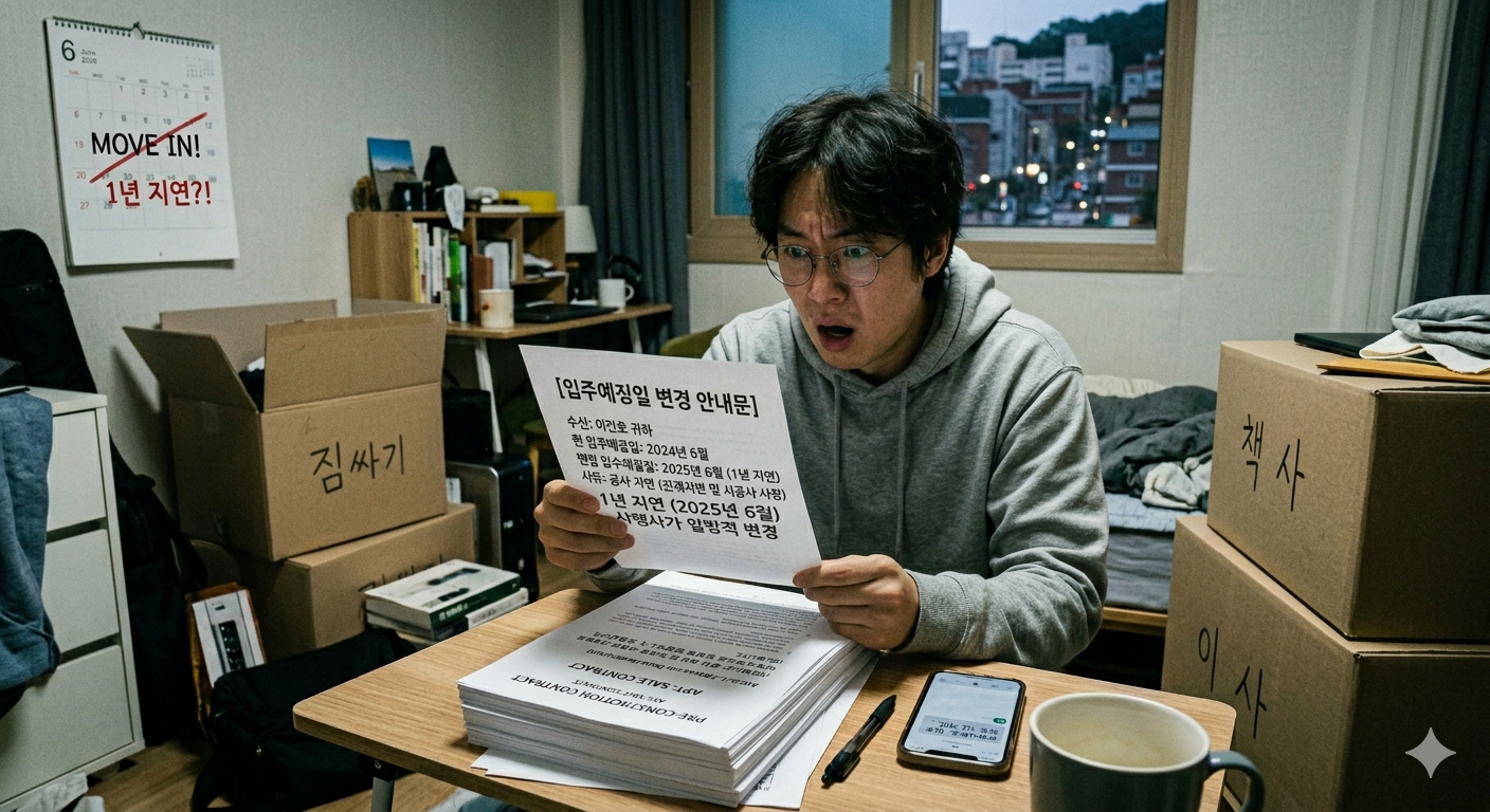 의왕스마트시티 분양계약 입주예정일 일방 변경 사진