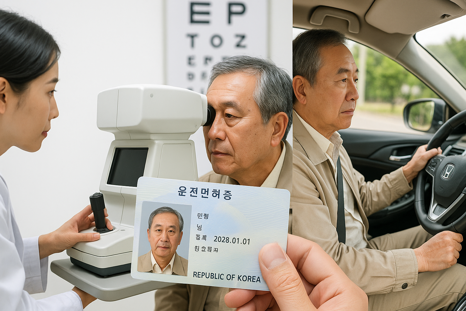 고령 운전자 위한 눈 건강 수칙 (시력저하, 사고예방, 안과)