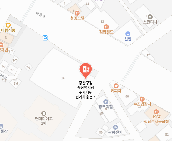 1913 송정역시장 주차타워 완속 충전소