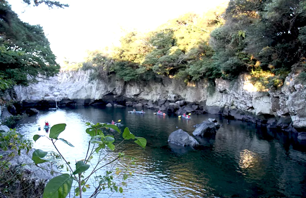 5코스의 최종 목적지인 쇠소깍 전경.