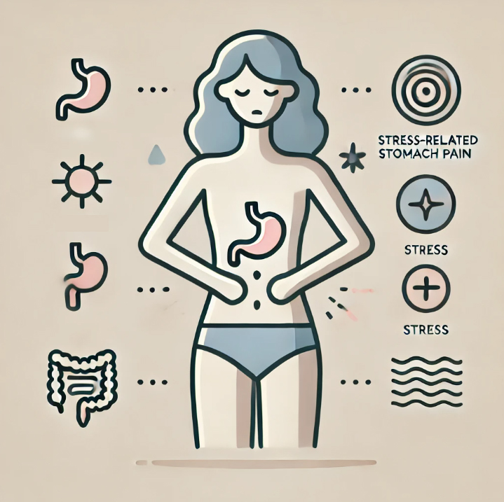 스트레스가 많으면 소화불량이 나타납니다.