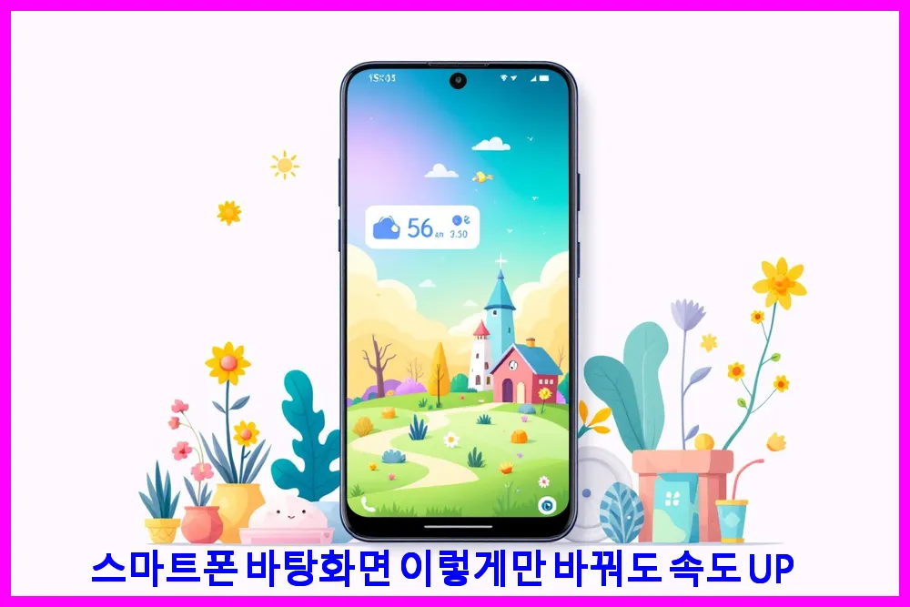 스마트폰 바탕화면 이렇게만 바꿔도 속도 UP