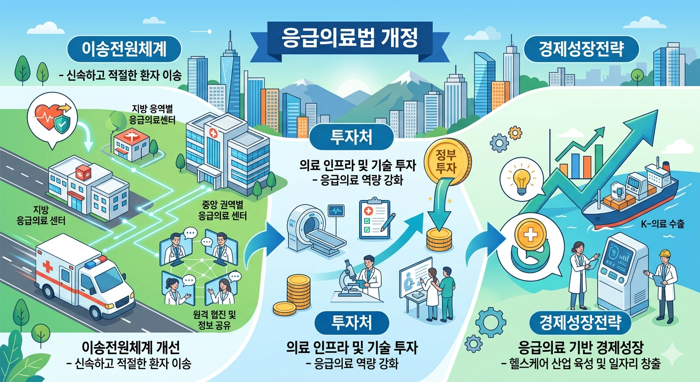 응급의료법 개정 (이송전원체계, 투자처, 경제성장전략)