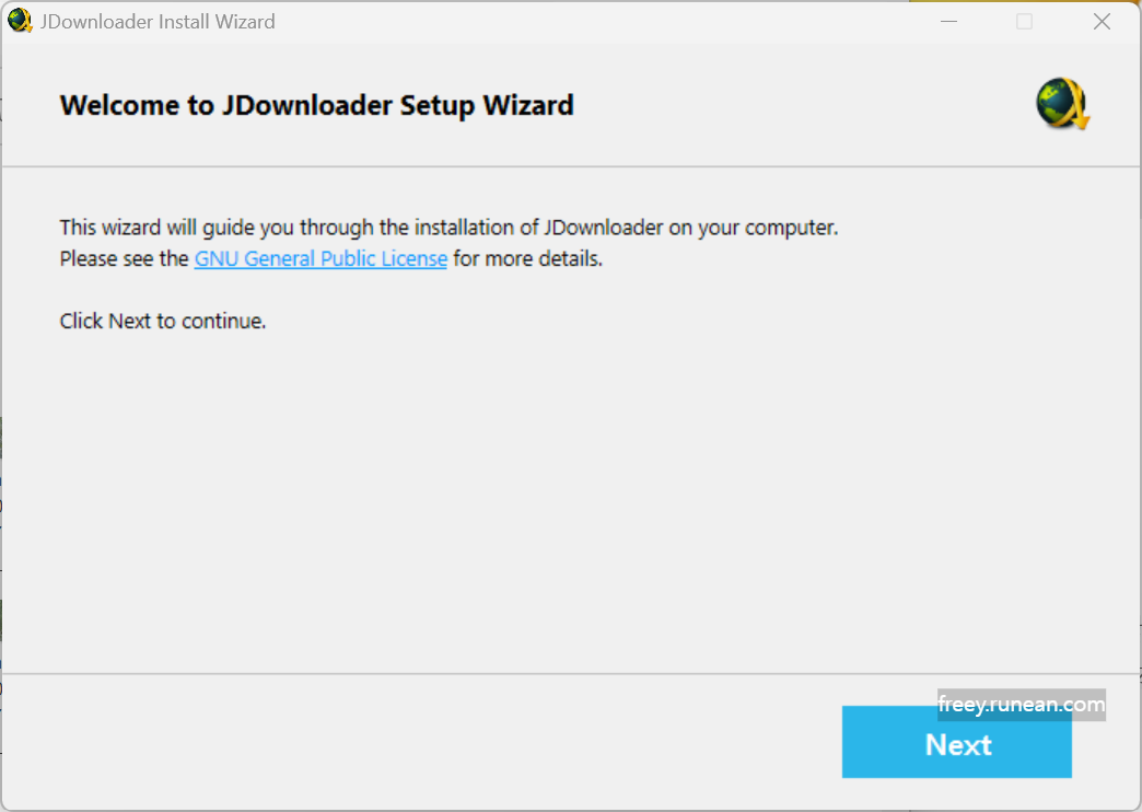 제이다운로더(JDownloader) 설치 화면