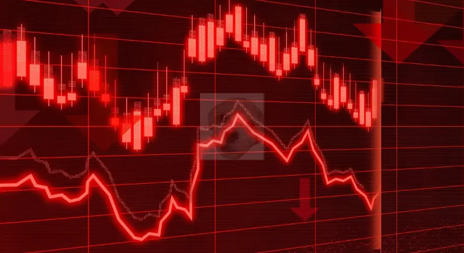 주가 하락 관련 사진