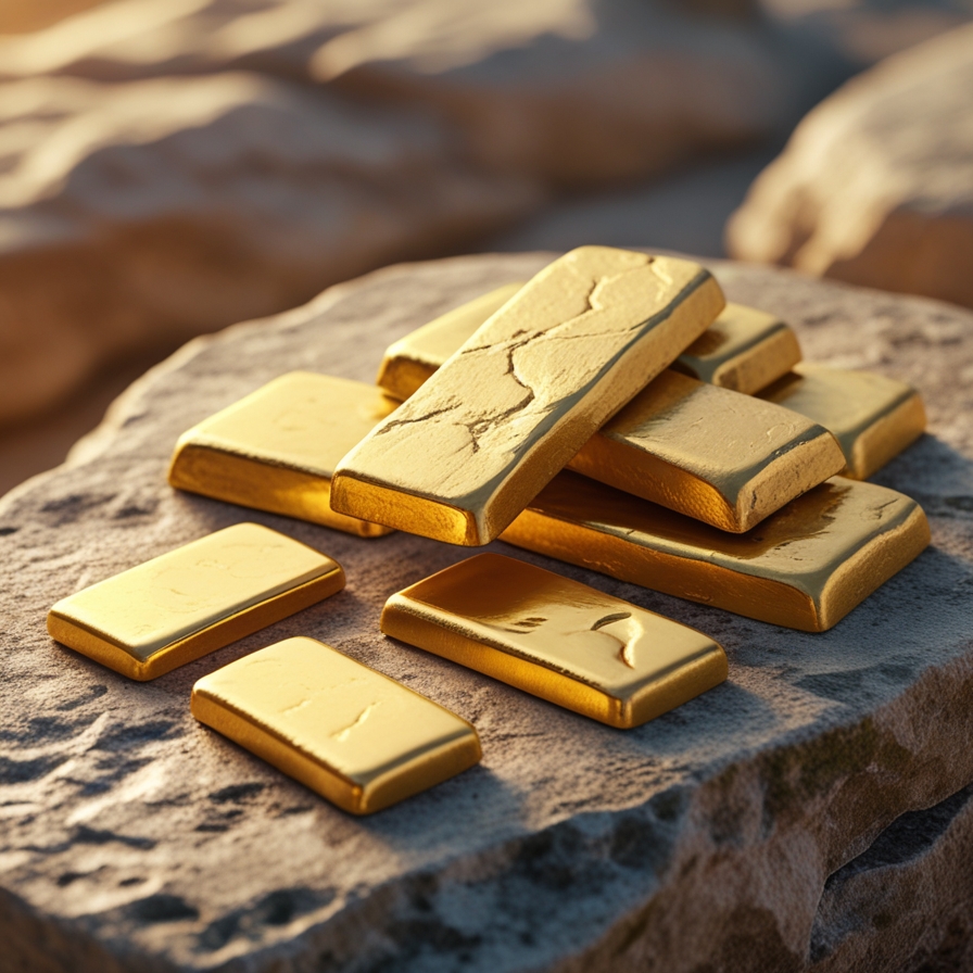 고대 세계에서 왕과 국가의 자산으로 사용되던 황금의 물질적 가치를 표현한 이미지