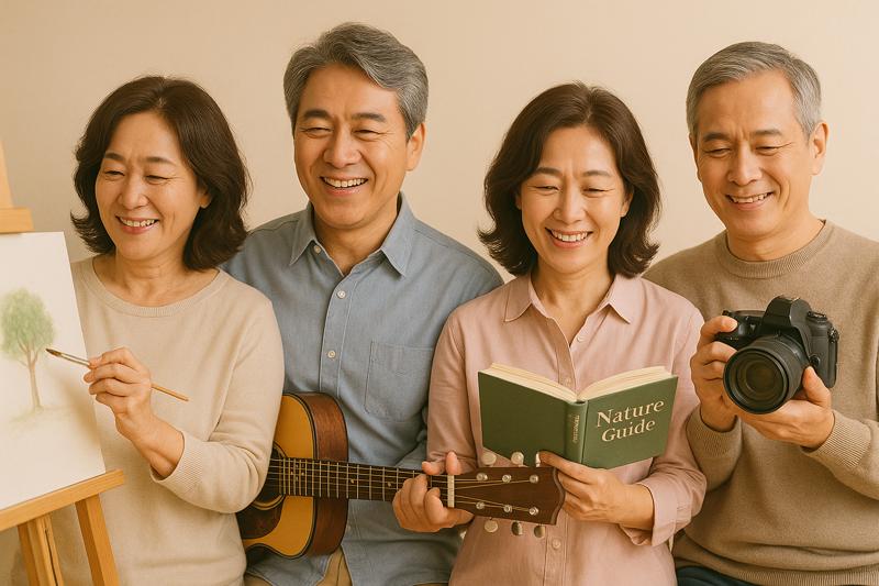 50대,60대 중년 우울·스트레스 해소하는 취미 시작법 7단계