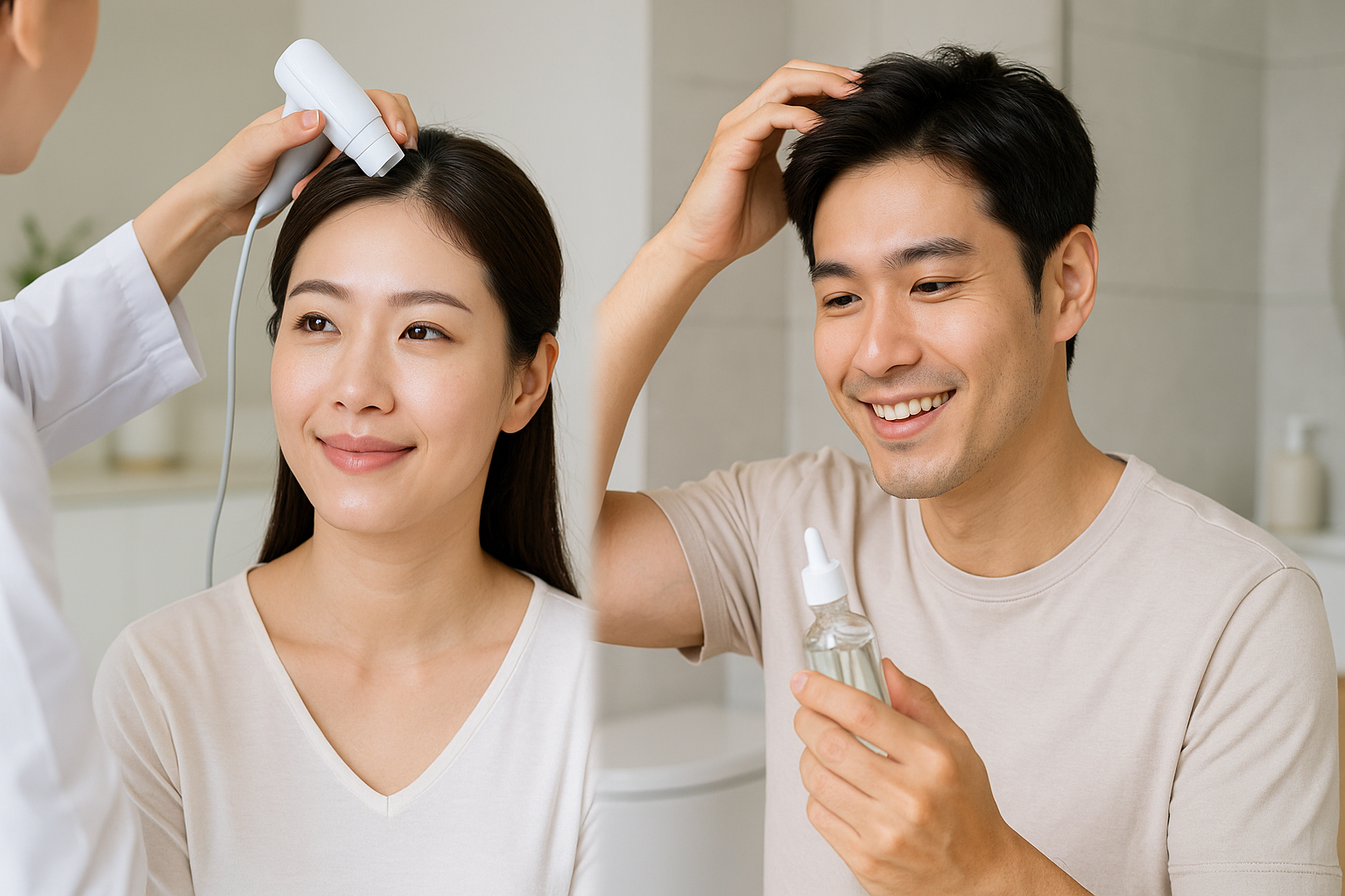 두피 진단 및 두피 전용 앰플