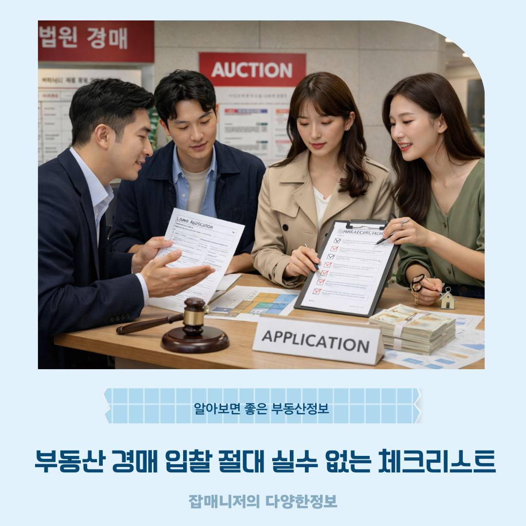 부동산 경매 입찰 절대 실수 없는 체크리스트