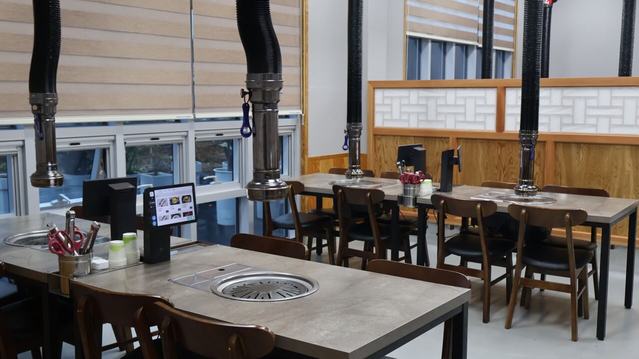 승리정육식당 내부