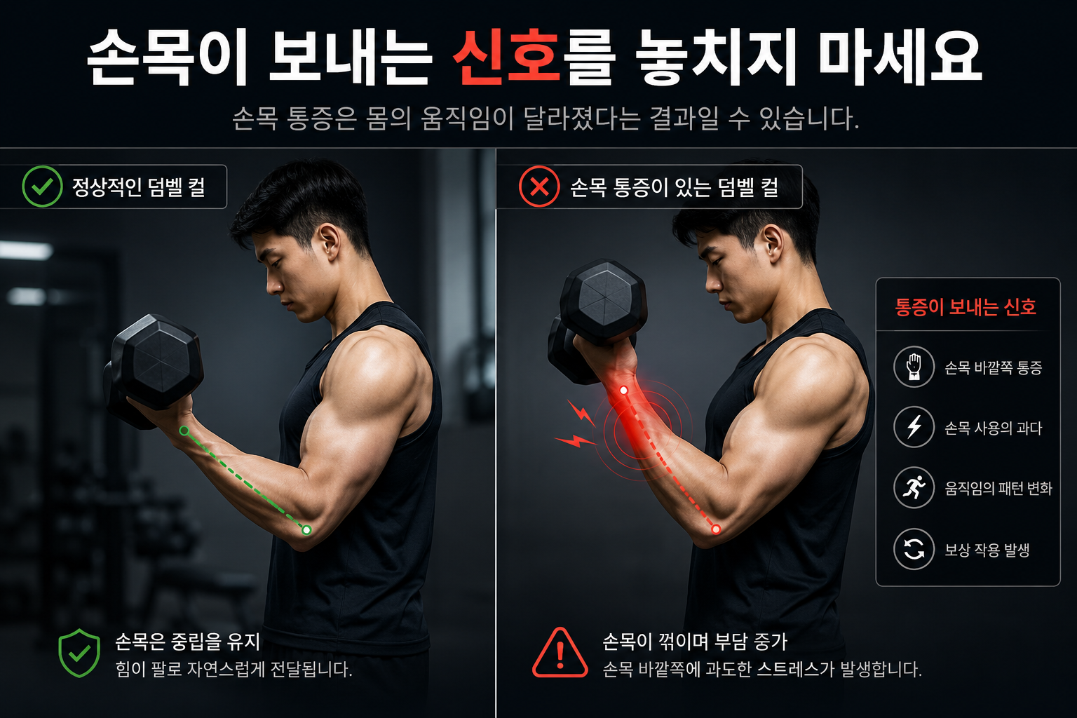 손목이 보내는 신호를 놓치지 마세요