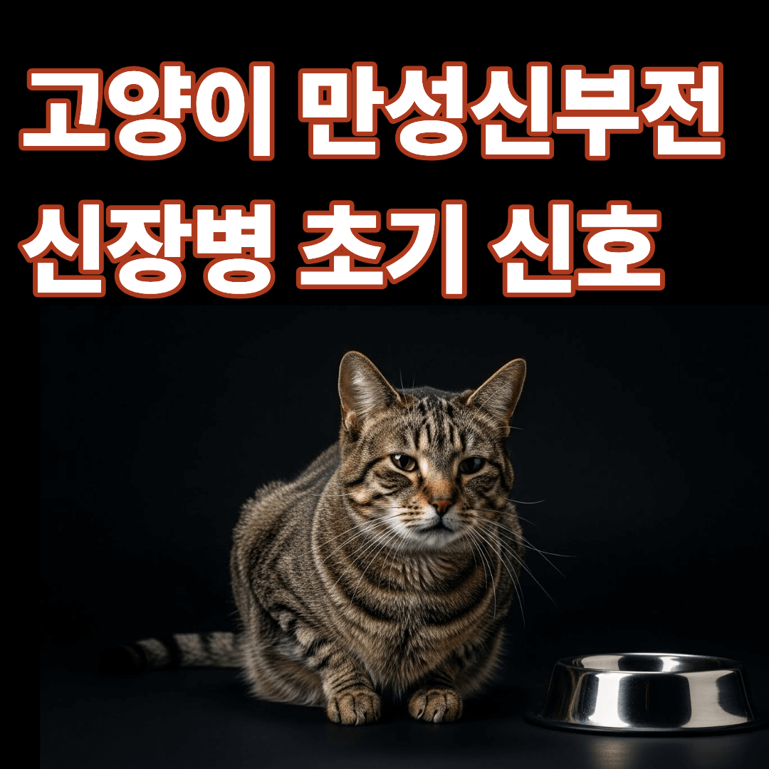 고양이 만성신부전 신장병 초기 신호 체크리스트