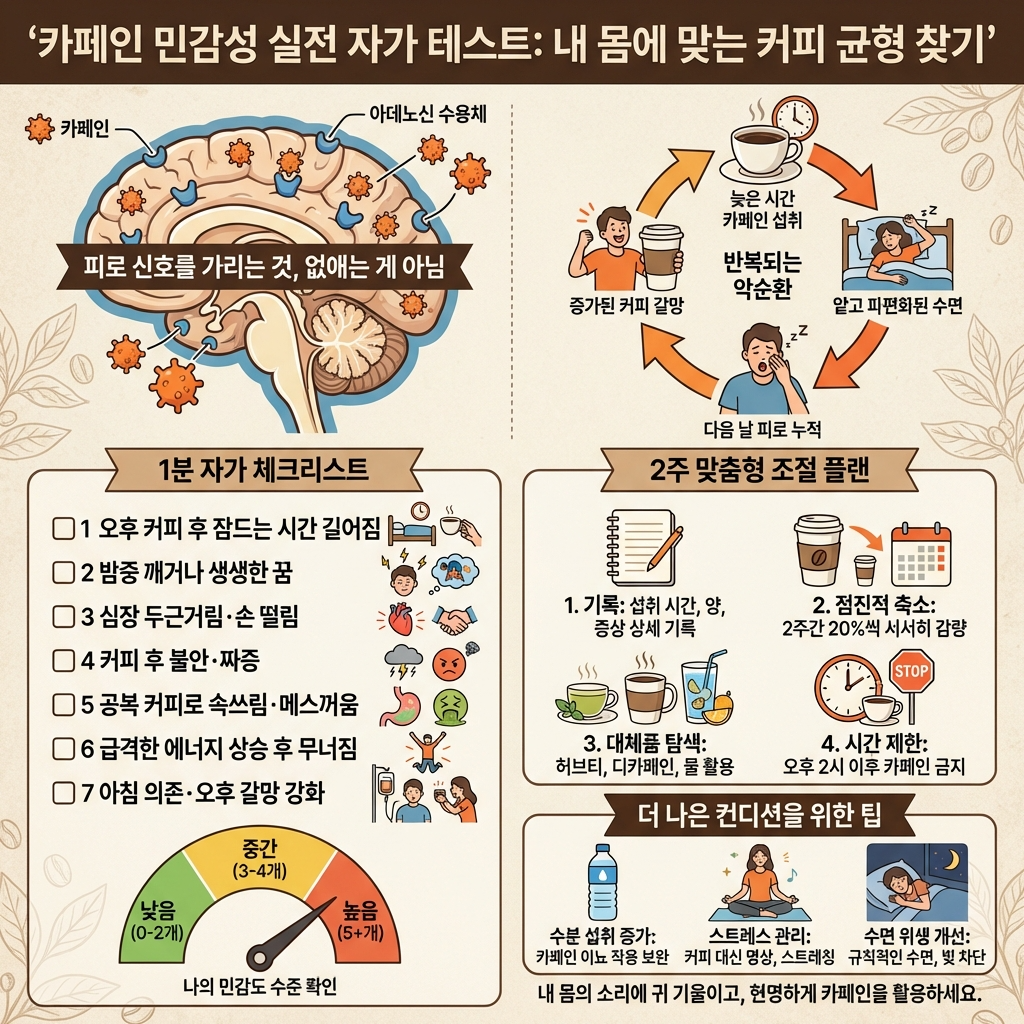 카페인 민감도 테스트 방법(자가 체크) 실전 루틴