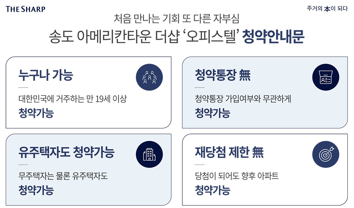 송도아메리칸타운더샵오피스텔청약조건
