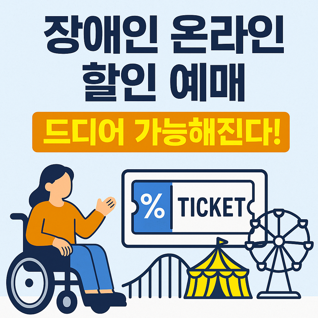 장애인 온라인 할인 예매