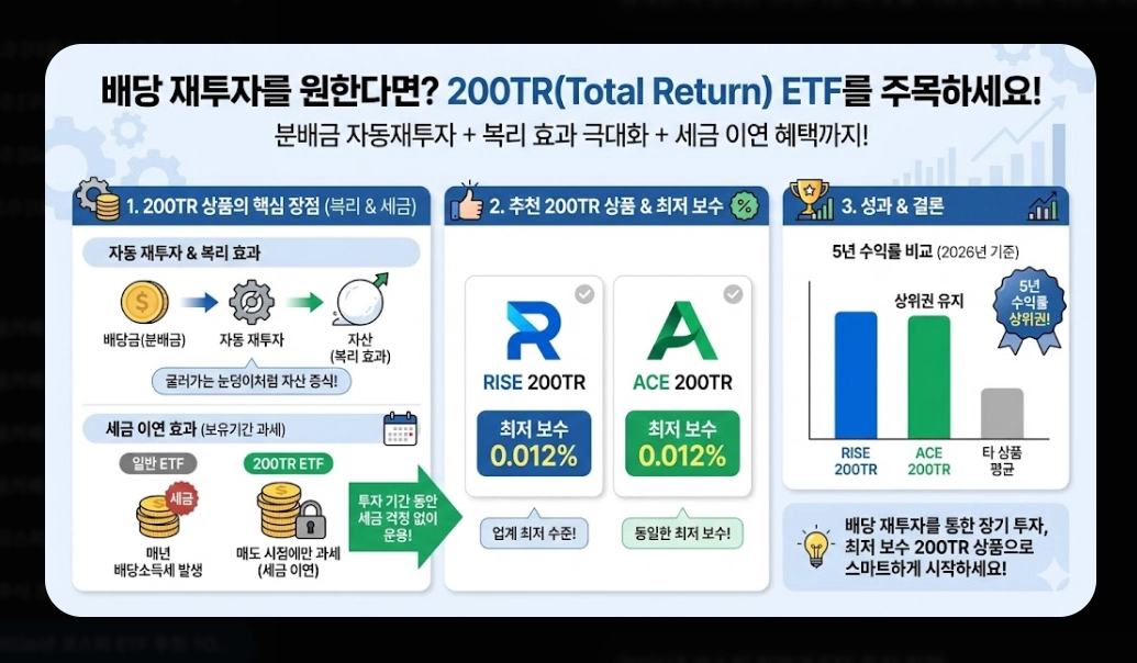 코스피200 ETF 추천 TOP 3 [2026년] KODEX vs TIGER vs RISE 완벽 비교