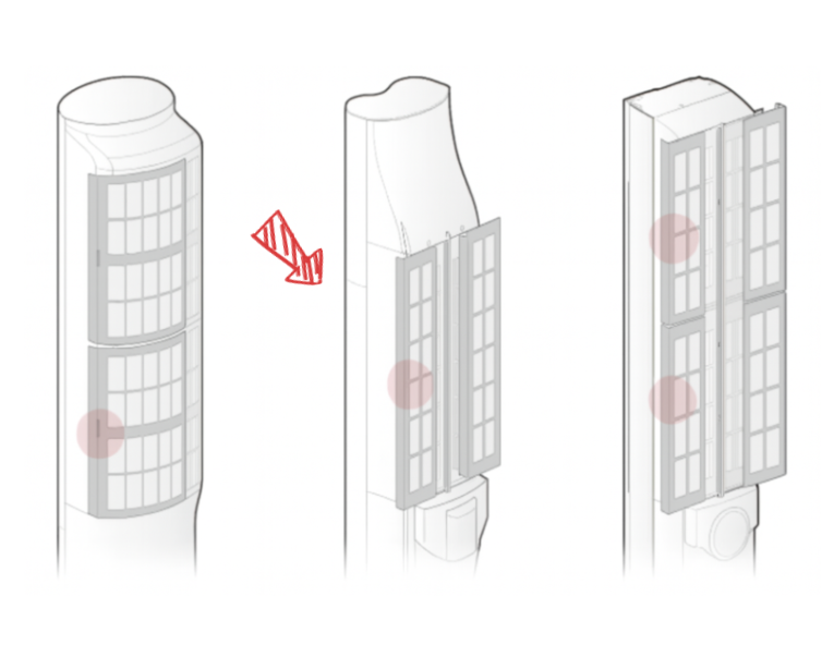 인버터 에어컨 뒷면