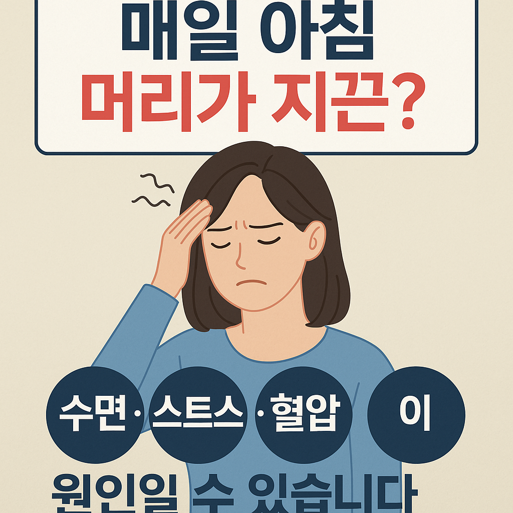 아침 머리가 지끈