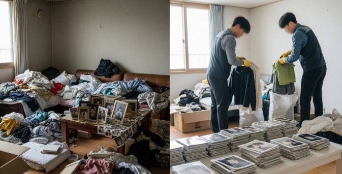 제천 고독사청소중