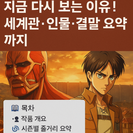 진격의거인 세계관 인물 결과 요약 관련 사진