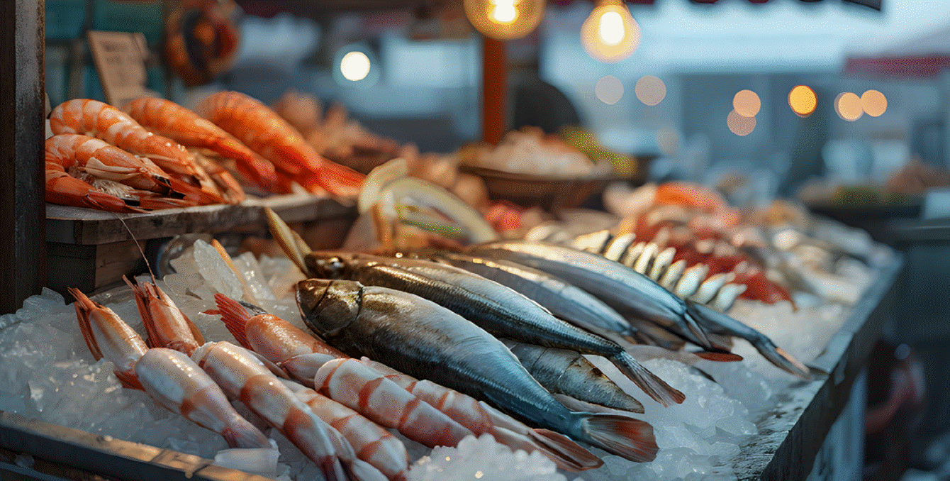 야시장 해산물 사진