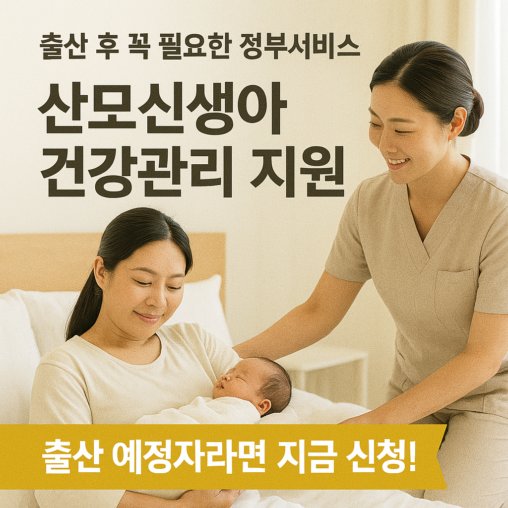 [7편] 산모신생아 건강관리 지원사업, 출산 후 필수 복지