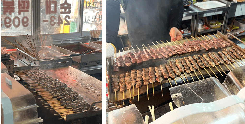 염통꼬치-굽는-사장님