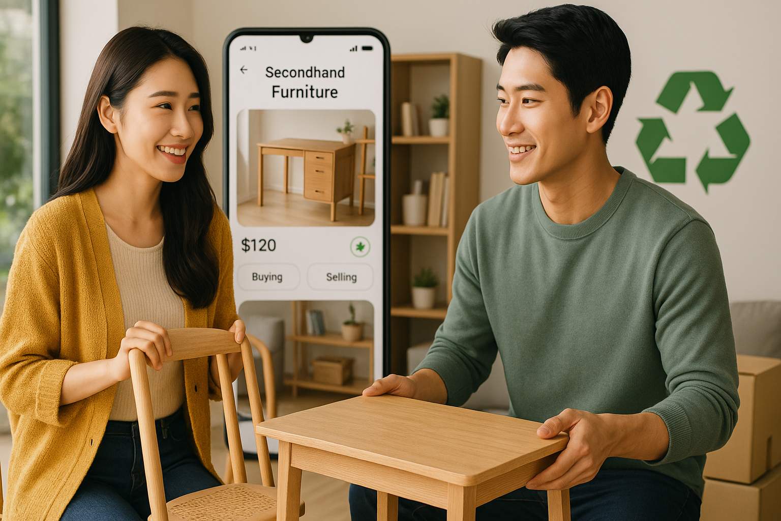 자원의 순환을 실천하는 중고 가구 거래와 교환