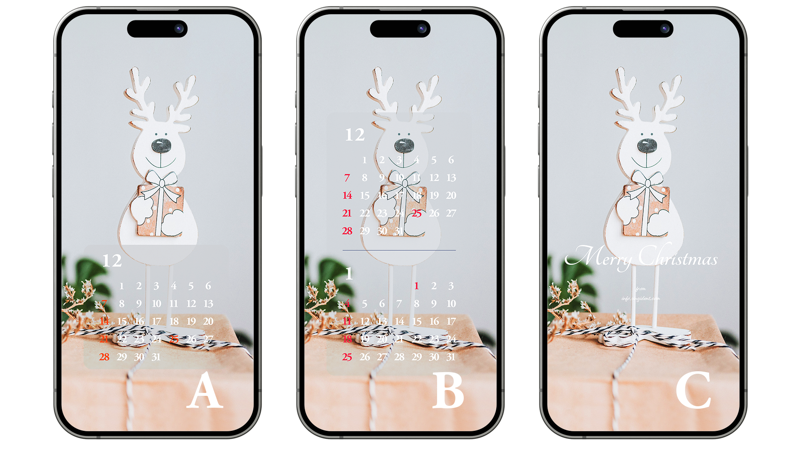 03 루돌프 ABC - 2025년12월 아이폰배경화면