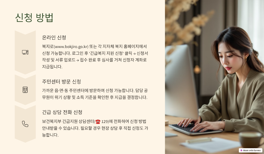 2025 긴급 생계지원금 신청 방법 총정리! 지급 대상 및 신청 절차 확인