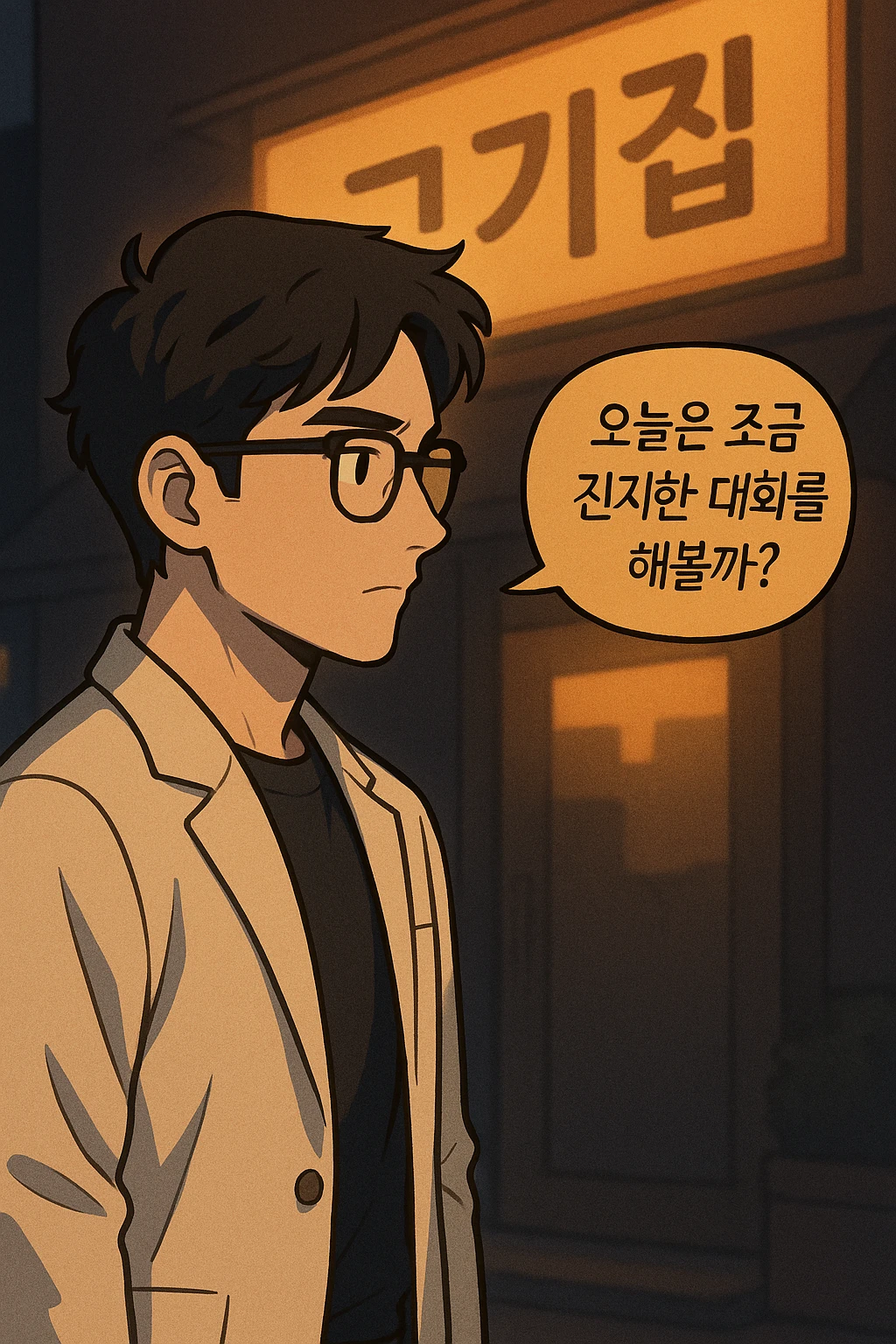 오늘은 좀 다른 모습을 보여주겠다며 비장한 관식의 모습