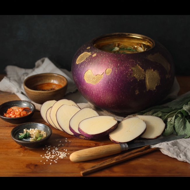 콜라비 슬라이스