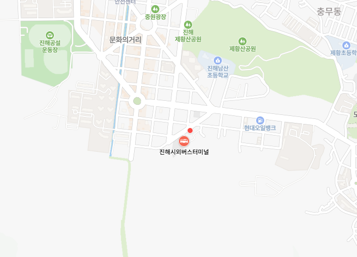 진해고속버스터미널 위치-지도