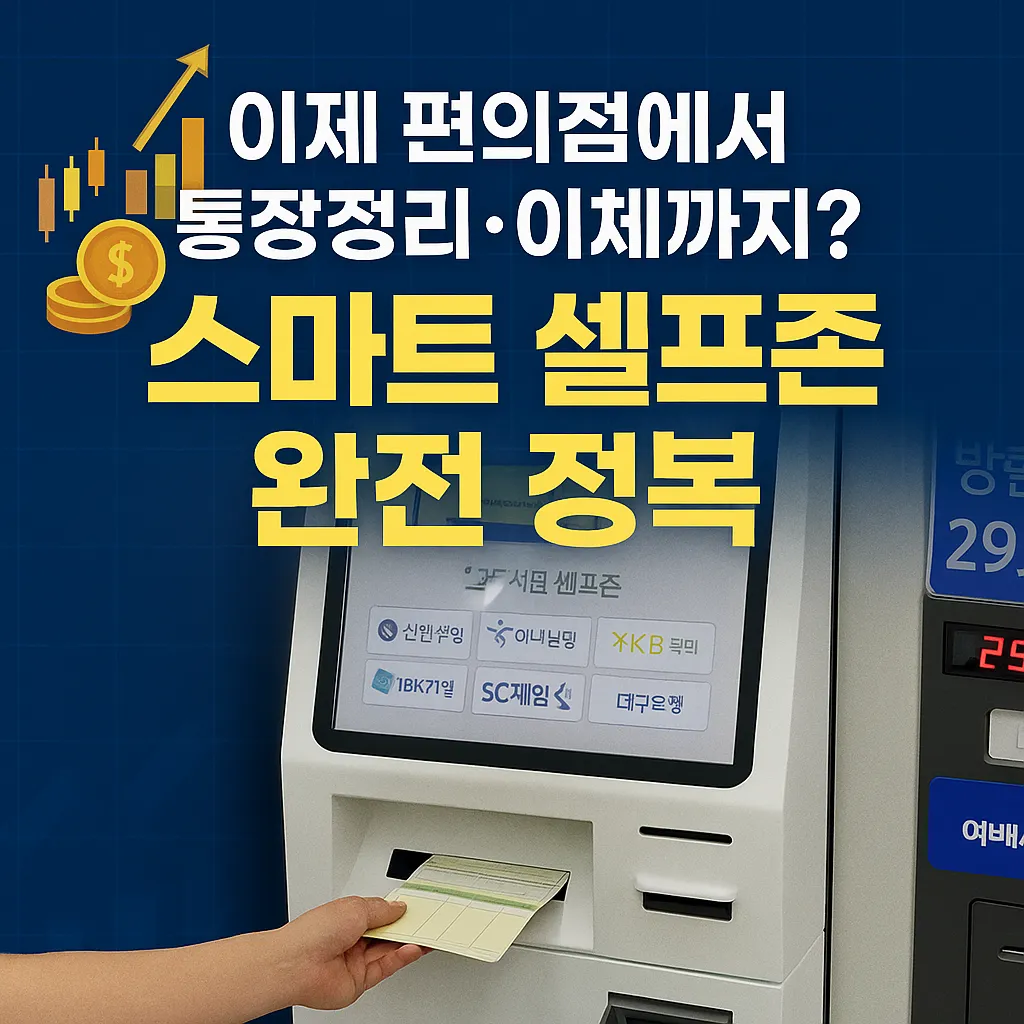 편의점에서 통장정리·이체까지 스마트 셀프존