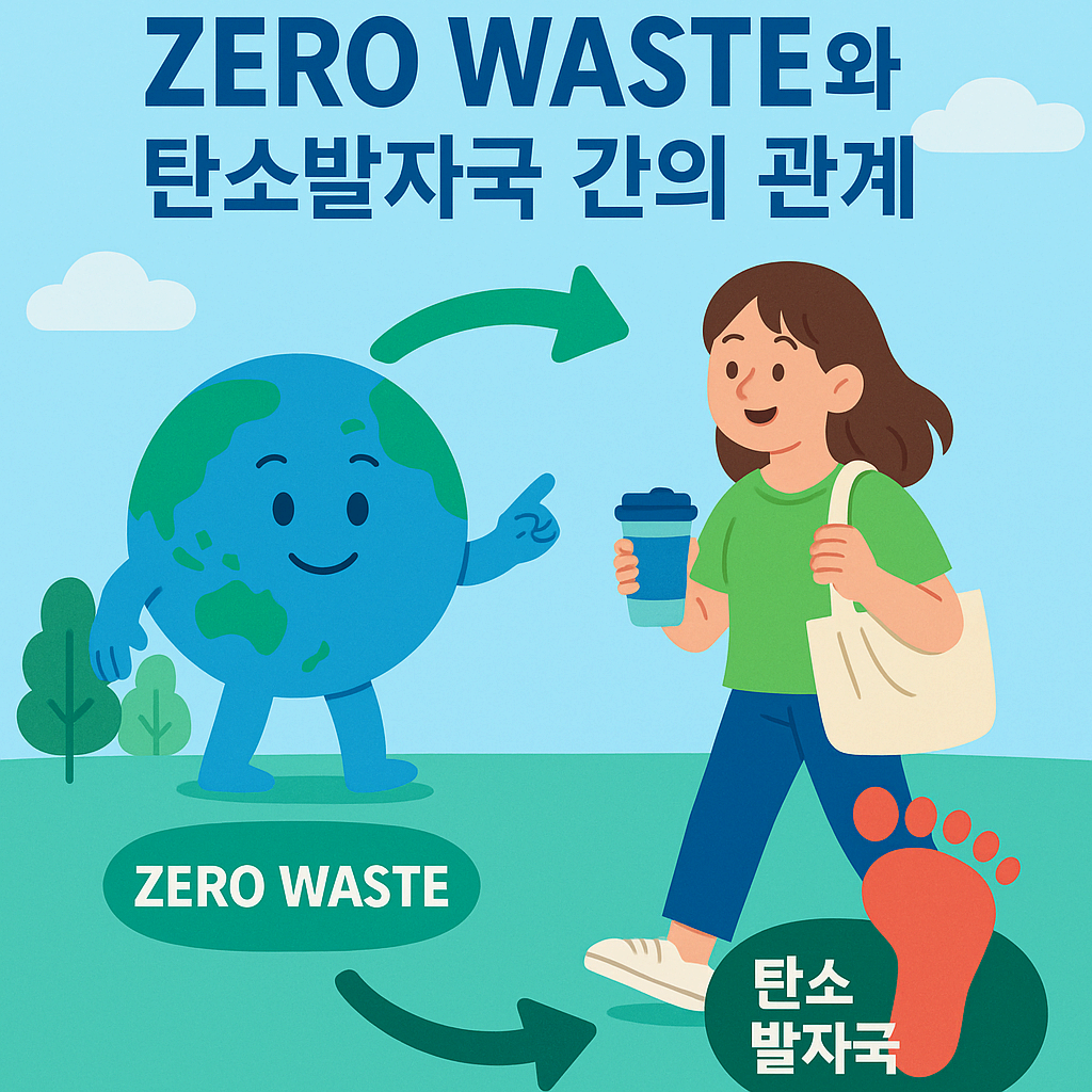 제로 웨이스트와 탄소 발자국의 관계는?