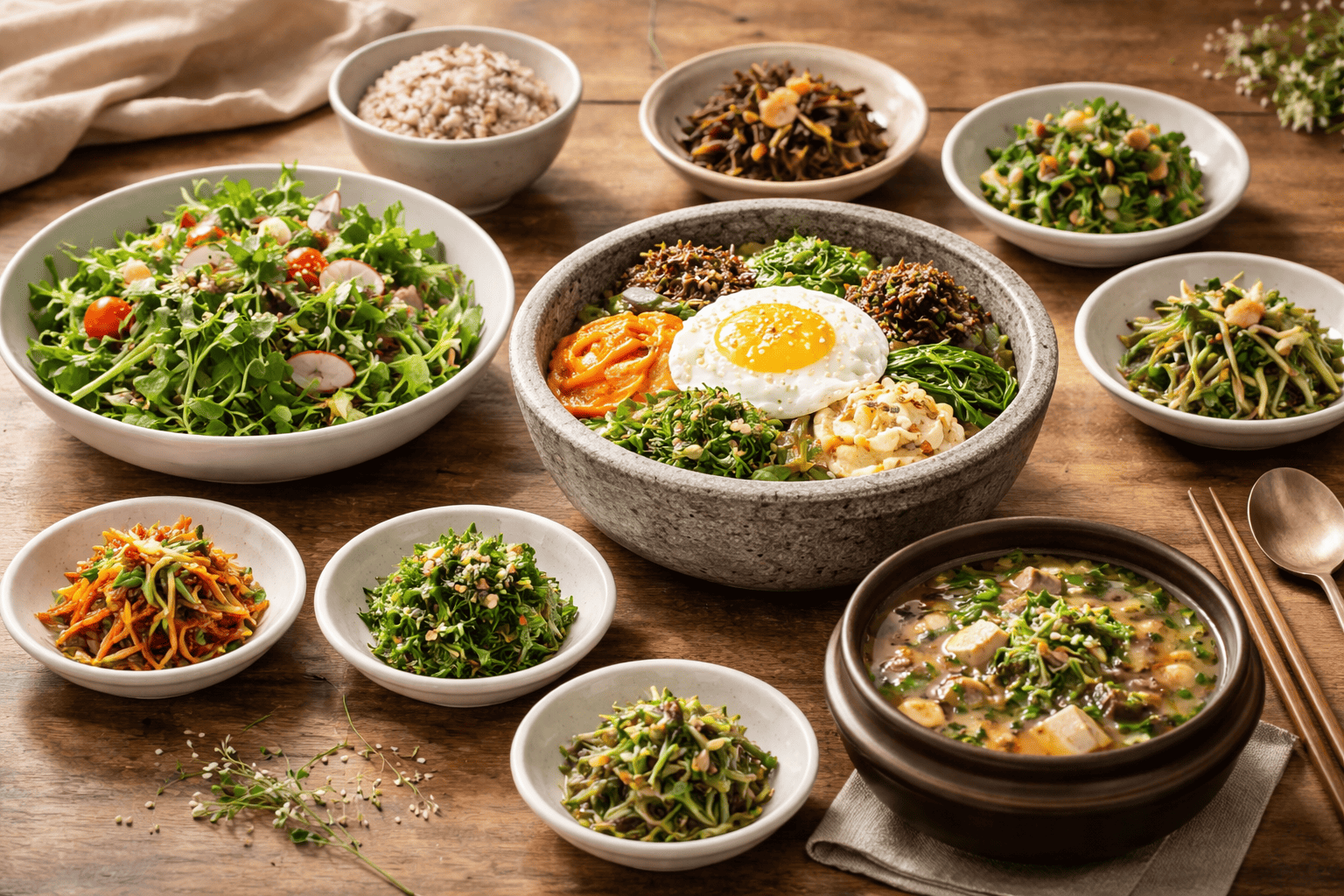 일상에서 활용 가능한 봄나물 레시피