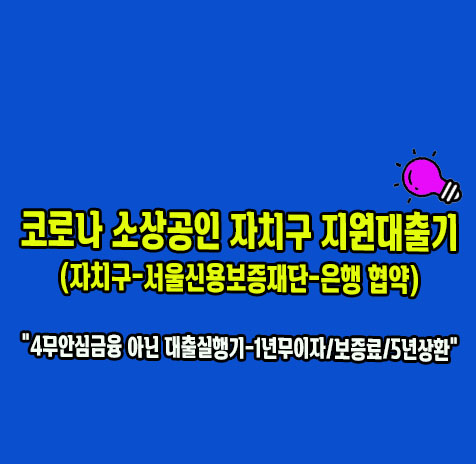 소상공인 자치구 지원대출 후기