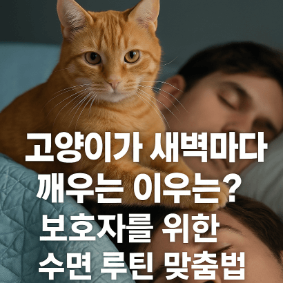 고양이 새벽 행동 해석법 : 보호자를 위한 수면 루틴 맞춤 가이드